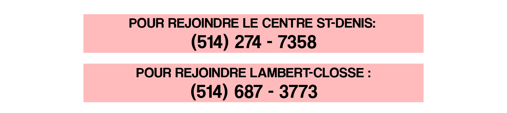 Numéros de téléphone